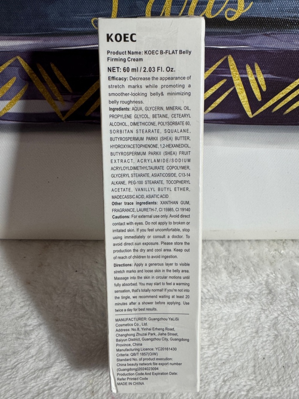 NIB KOEC B Flat Belly Firming Cream 60ml/2.03oz - Picture 3 of 3